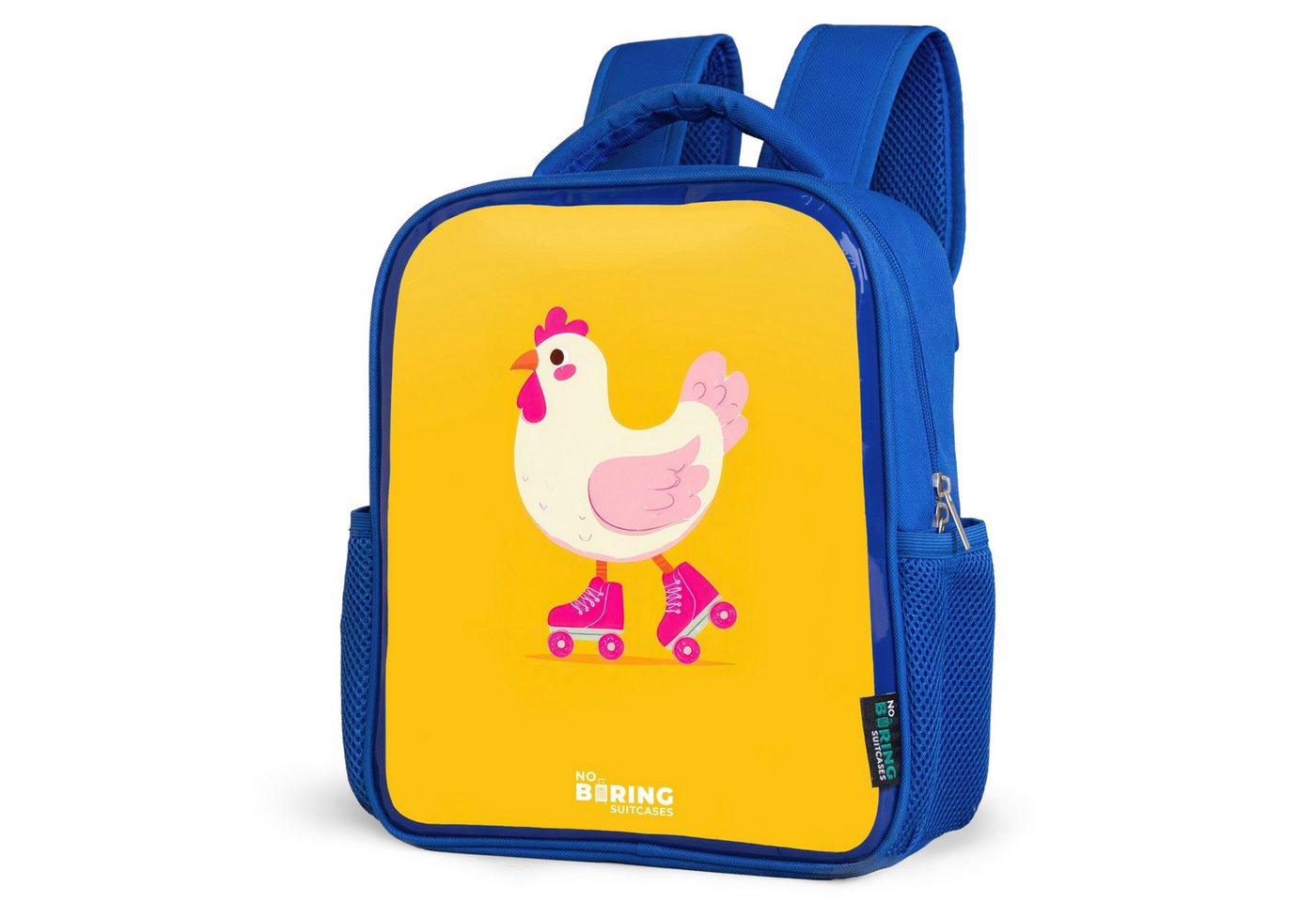 NoBoringSuitcases.com© Rucksack Kip - Rollschuhe - Gelb, Kinderrucksack, Schulrucksack, Freizeitrucksack, Jungen, Kindergarten von NoBoringSuitcases.com©