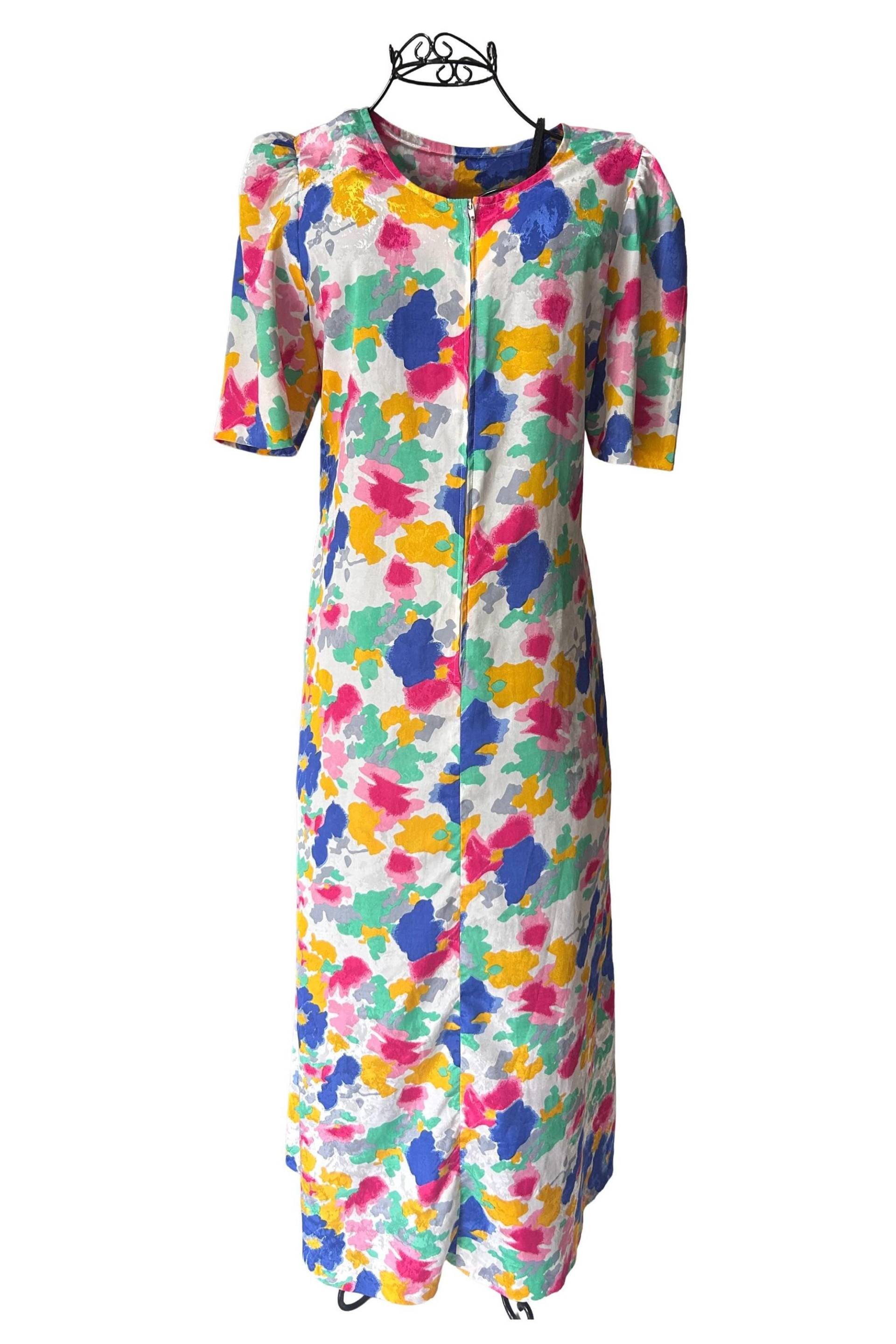 Seltene Handgefertigte Vintage 1950Er Jahre Aquarell Doris Jay Of Miami Caftan/Muumuu Mit Hand Genähten Taschen Und Puffärmeln Seltene Handgefertigte Vintage 1950Er Jahre Aquarell Doris Jay Of Miami Caftan/Muumuu Mit Hand Genähten Taschen Und Puffärmeln von NoCheapThrills