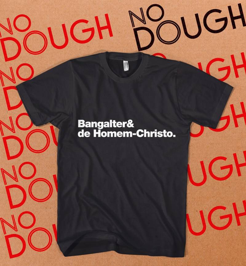 Daft Punk Namen Bangalter De-Homem Christo Shirt, Schwarzes T-Shirt, House Musik Dj Französisch, Baumwollshirt, Festival Rave von NoDoughClothing