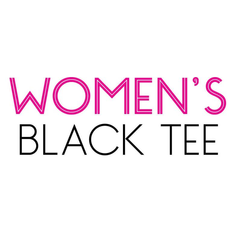 Damen Schwarzes T-Shirt | Jedes Design, Das Wir Anbieten Außer Sonderanfertigungen von NoDoughClothing