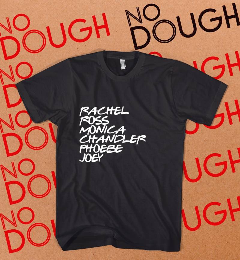 Friends Shirt, 90Er Nostalgie, Baumwollshirt, Schwarzes T-Shirt, Tv Shows, 2000Er Nostalgie Rachel Und Ross von NoDoughClothing