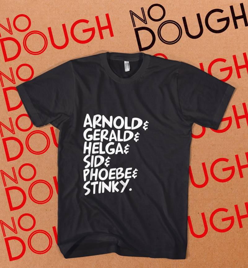 Hey Arnold Shirt, 90Er Jahre Cartoons, Nostalgie, Schwarzes T-Shirt, Nickelodeon, Nick Tv Shows, Baumwollshirt von NoDoughClothing