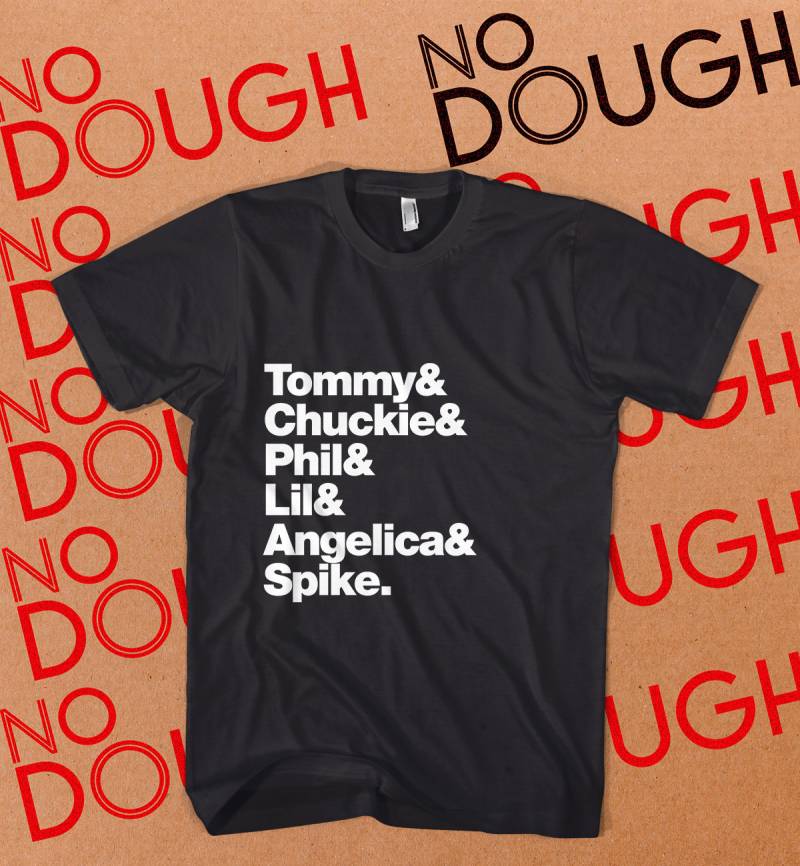 Rugrats Shirt, 90Er Jahre Nostalgie, Baumwollhemd, Schwarzes T-Shirt, Nickelodeon, Tv Cartoons von NoDoughClothing