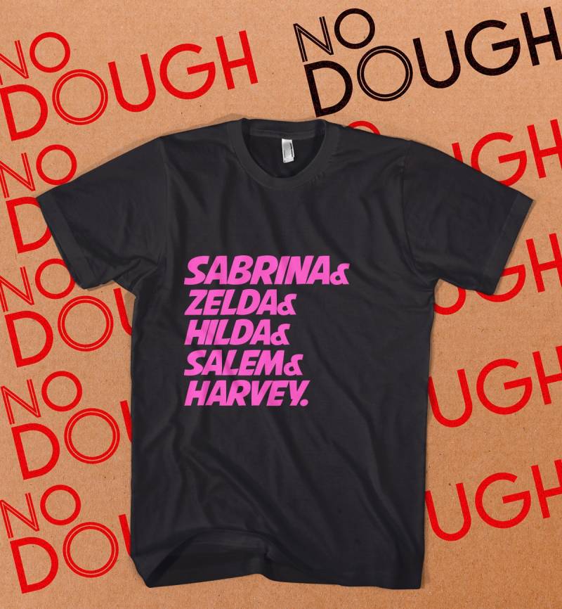 Sabrina Shirt, The Teenage Witch 90Er Nostalgie, Tv Shows, Schwarzes T-Shirt, Baumwoll Jahre Hexen von NoDoughClothing