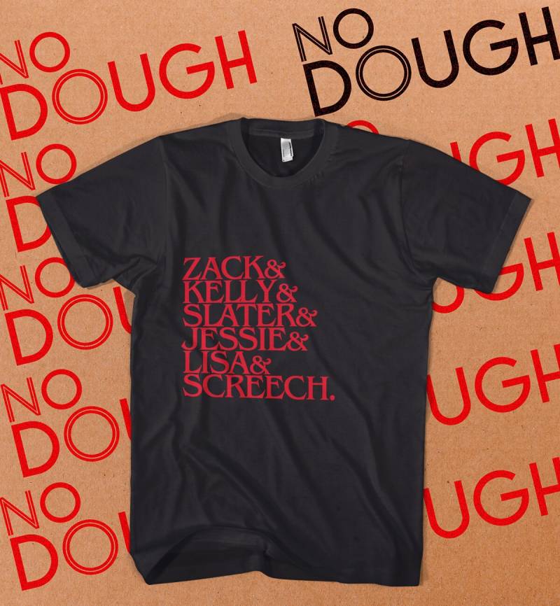 Saved By The Bell Shirt, 80Er Nostalgie, 90Er Jahre Baumwollhemd, Schwarzes T-Shirt, Tv, Fernsehen von NoDoughClothing