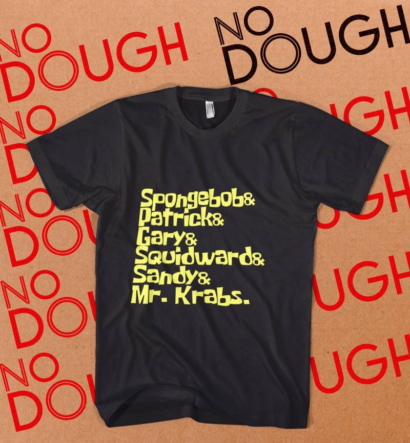 Spongebob Schwammkopf Shirt, Baumwollhemd, Schwarzes T-Shirt, 90Er Nicki Nick, Tv Cartoons, Jahre Nickelodeon von NoDoughClothing