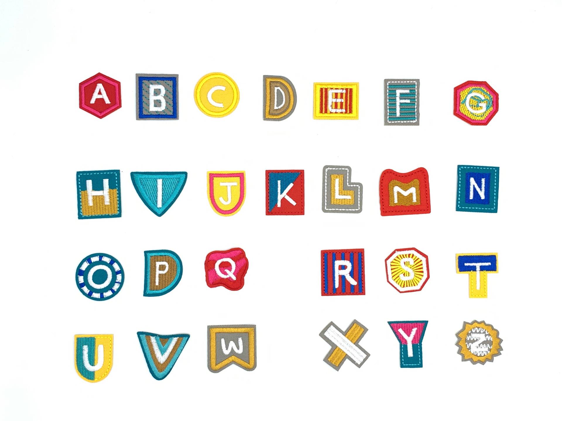 26 Pcs Set A-Z Brief Patch Eisen Auf Stickerei Englisch Alphabet Kind von NoEndBoutique