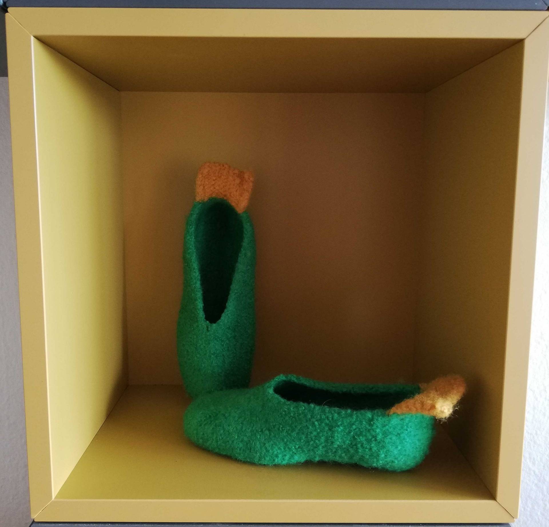 Größe 32 Kinder Filzschuhe Hausschuhe von NoMoreColdFeet