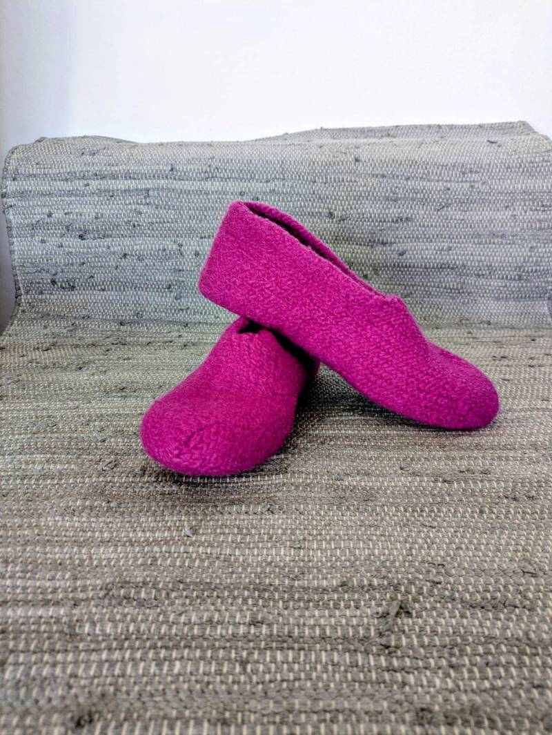 Größe 39 Damen Filzschuhe Hausschuhe von NoMoreColdFeet