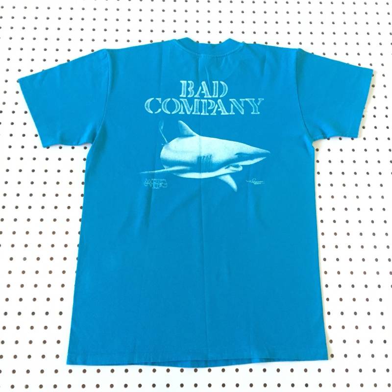 80Er Jahre Master Graphics Bad Company Hai T Shirt Medium Stedman Super Hi Cru Made in Usa Surf Vintage Skate Hawaii Boy Club von NoProblemVtg