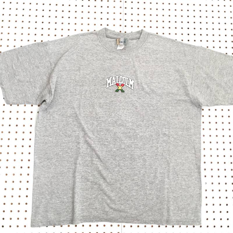 Malcolm X T Shirt Xl Made in Usa 90Er Jahre Ära Bestickt Logo Schwergewicht Vintage T-Shirt Power Marley Mandela Granat König Mlk von NoProblemVtg