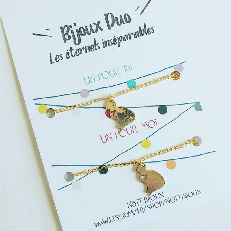Zwei Goldene Katze Halsketten - Duo Schmuck, Die Ewige Untrennbar Zwei Goldene Katze Halsketten - Duo Schmuck, Die Ewige Untrennbar von NoTTbijoux