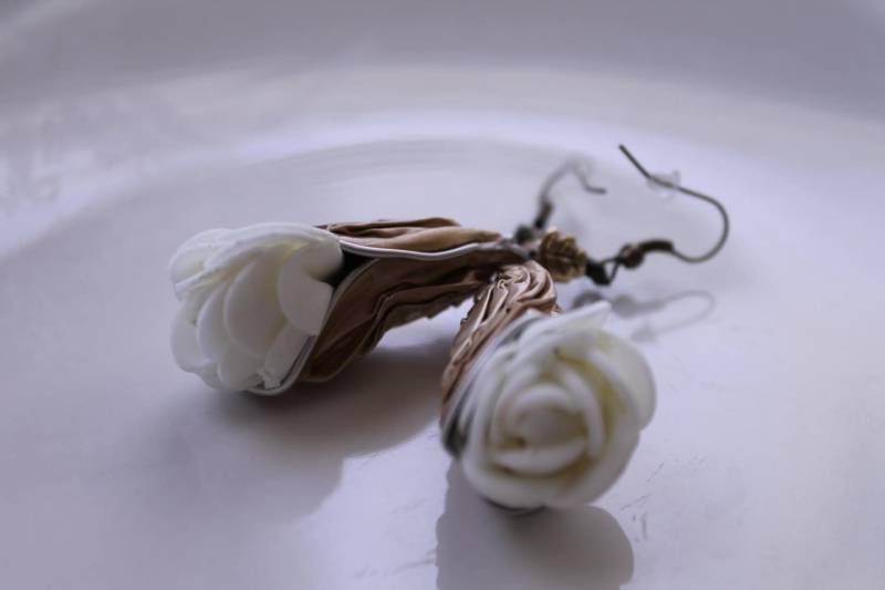 Recycling-Aluminium Ohrringe Rose Recycling-Aluminium Ohrringe Rose von NoTrendsBoutique