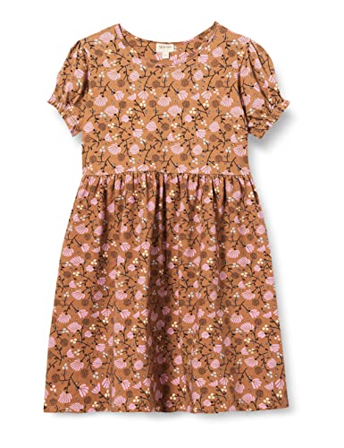 NOA NOA MINIATURE Baby Girls KittyNNM Dress, Print Brown/Purple, 80 von NOA NOA MINIATURE