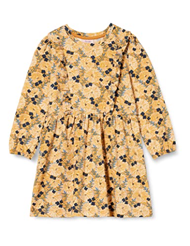 NOA NOA MINIATURE Girl's Mini Girl AmeliaNNM Dress, Print Brown/White/Blue, 98 / 3Y von Noa Noa