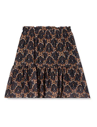 NOA NOA MINIATURE Girl's Mini Girl PixieNNM Skirt, Print Black/Brown, 122 / 7Y von Noa Noa