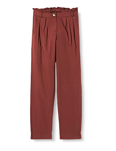 NOA NOA MINIATURE Girls Mini Basic Chino Casual Pants, Cherry Mahogany, 12Y von Noa Noa miniature