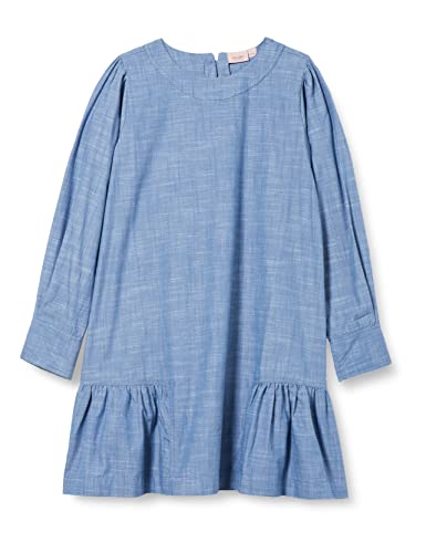 NOA NOA MINIATURE Girls Mini Chambrey Dress Long Sleeve,Knee Length Kleid, Light Denim, 7Y von Noa Noa