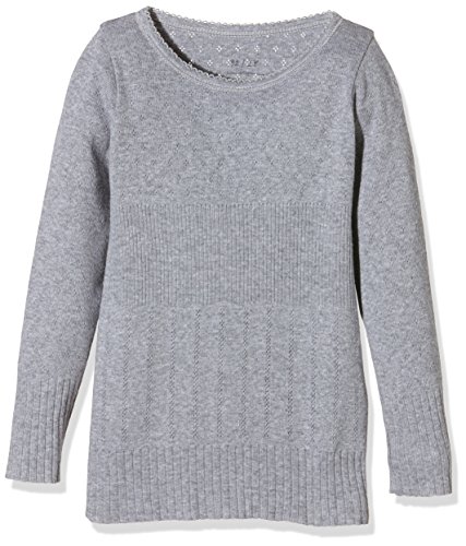 NOA NOA MINIATURE Mädchen Mini NOOS Doria Bluse, Grau (Grey Melange 5), 110 (Herstellergröße: 5Y) von Noa Noa