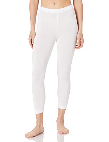 Noa Noa Damen Noa Noos Basic 3/4 Length Leggings, White, M von Noa Noa