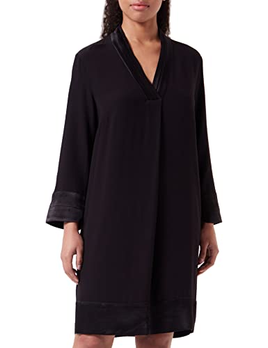 Noa Noa Damen Noa Noos Ecovero Dressy Crepe, 3/4 Sleeve Tunic, Schwarz, 36 EU von Noa Noa