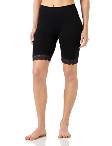 Noa Noa Damen Noa Noos Lace Jersey, Short Leggings, Schwarz, L EU von Noa Noa