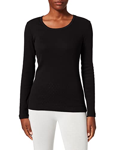 Noa Noa Damen Noa Noos Organic Pointelle Jer T Shirt, Schwarz, S EU von Noa Noa