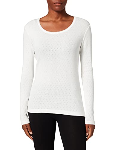 Noa Noa Damen Noa Noos Organic Pointelle Jer T Shirt, Weiß, M EU von Noa Noa