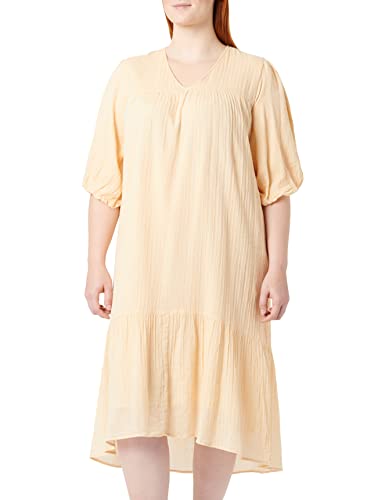 Noa Noa Damen Organic Cotton Gauze Dress, Desert Dust, 38 EU von Noa Noa