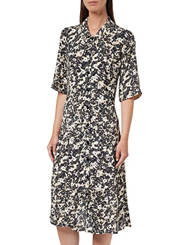 Noa Noa Women's BellaNN Dress, Print Black/White/Beige, 40 von Noa Noa