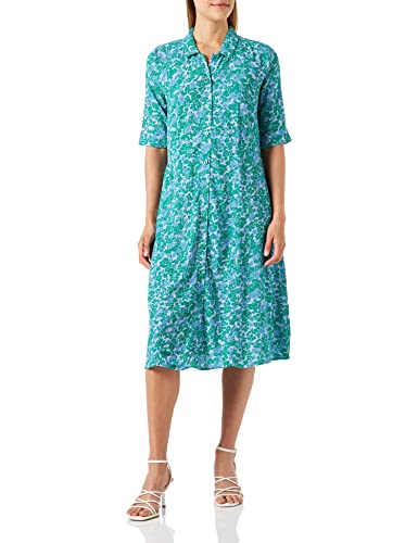 Noa Noa Women's BellaNN Dress, Print Blue/Green, 42 von Noa Noa