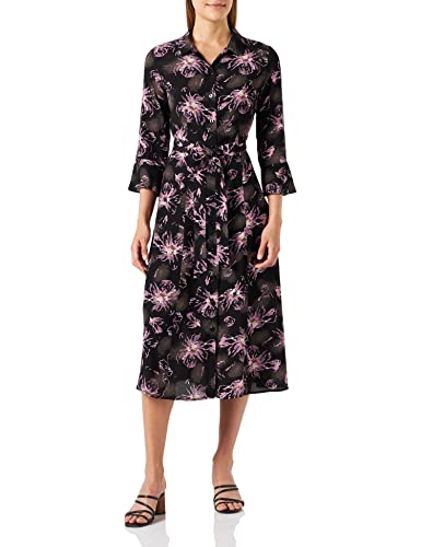 Noa Noa Women's LivaNN Dress, Print Black/Purple, 38 von Noa Noa