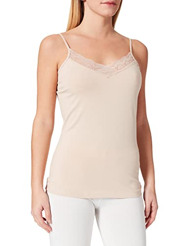 Noa Noa Women's NOA NOOS Organic Cotton LACE Top Undershirt, Moonlight, XL von Noa Noa