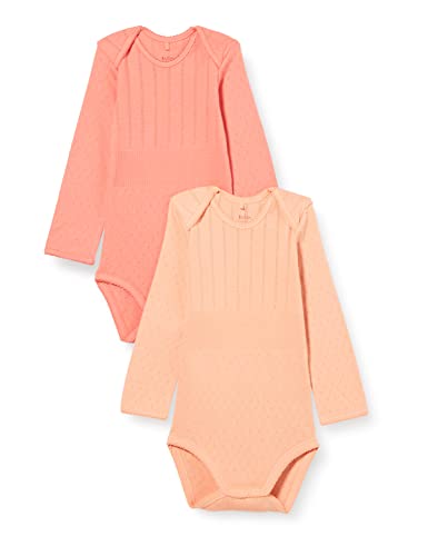 Noa Noa miniature Baby - Mädchen Baby Basic Doria T Shirt, Shrimp/Pcl Rose, 24 Monate EU von Noa Noa