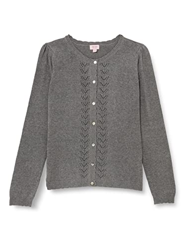 Noa Noa miniature Mädchen Mini Girl Belisnnm Cardigan, Dark Grey Melange, 8 Jahre EU von Noa Noa