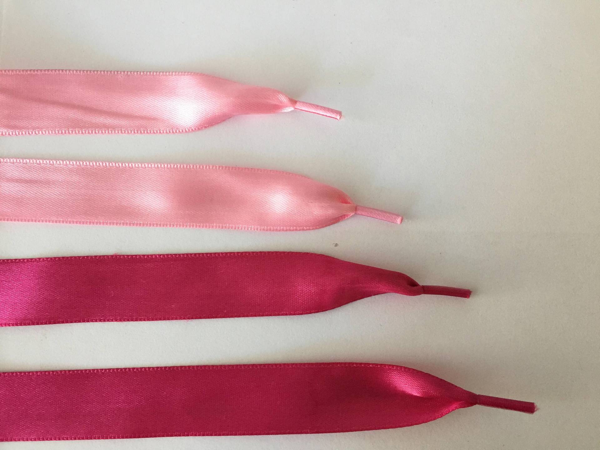 Pink Satin Schnürsenkel, 120 cm Lange Fuschia Kordel Mit Spitze, Satinband Schnürsenkel Für Turnschuhe Pink Satin Schnürsenkel, 120 cm Lange Fuschia Kordel Mit Spitze, Satinband Schnürsenkel Für Turnschuhe von NoaElastics