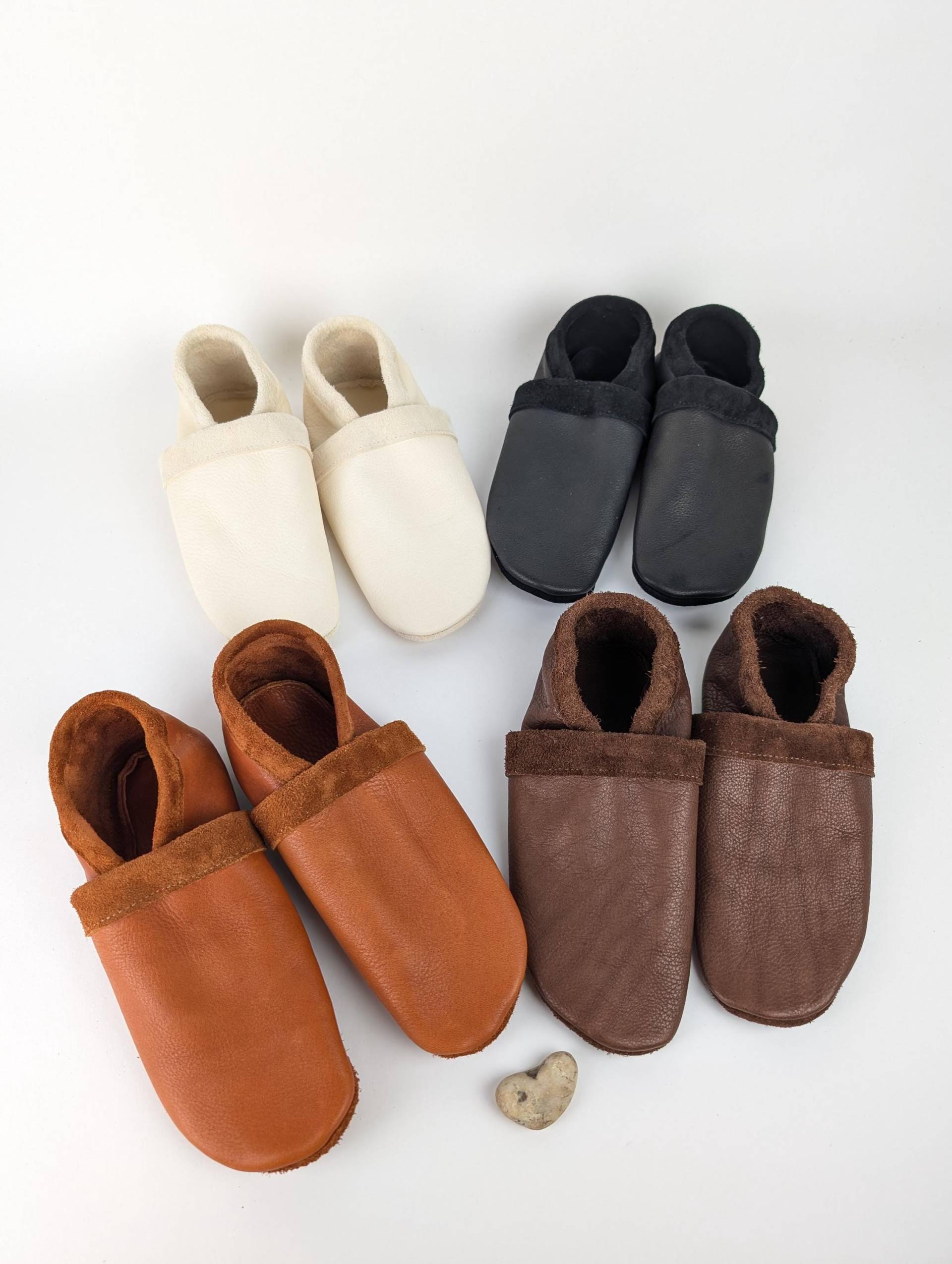 Mokassins Für Erwachsene - Handgemachte Lederpuschen Bequeme Hausschuhe Aus Leder, Nachhaltige Barfußschuhe Weiche von NoaLouMokassinsShop