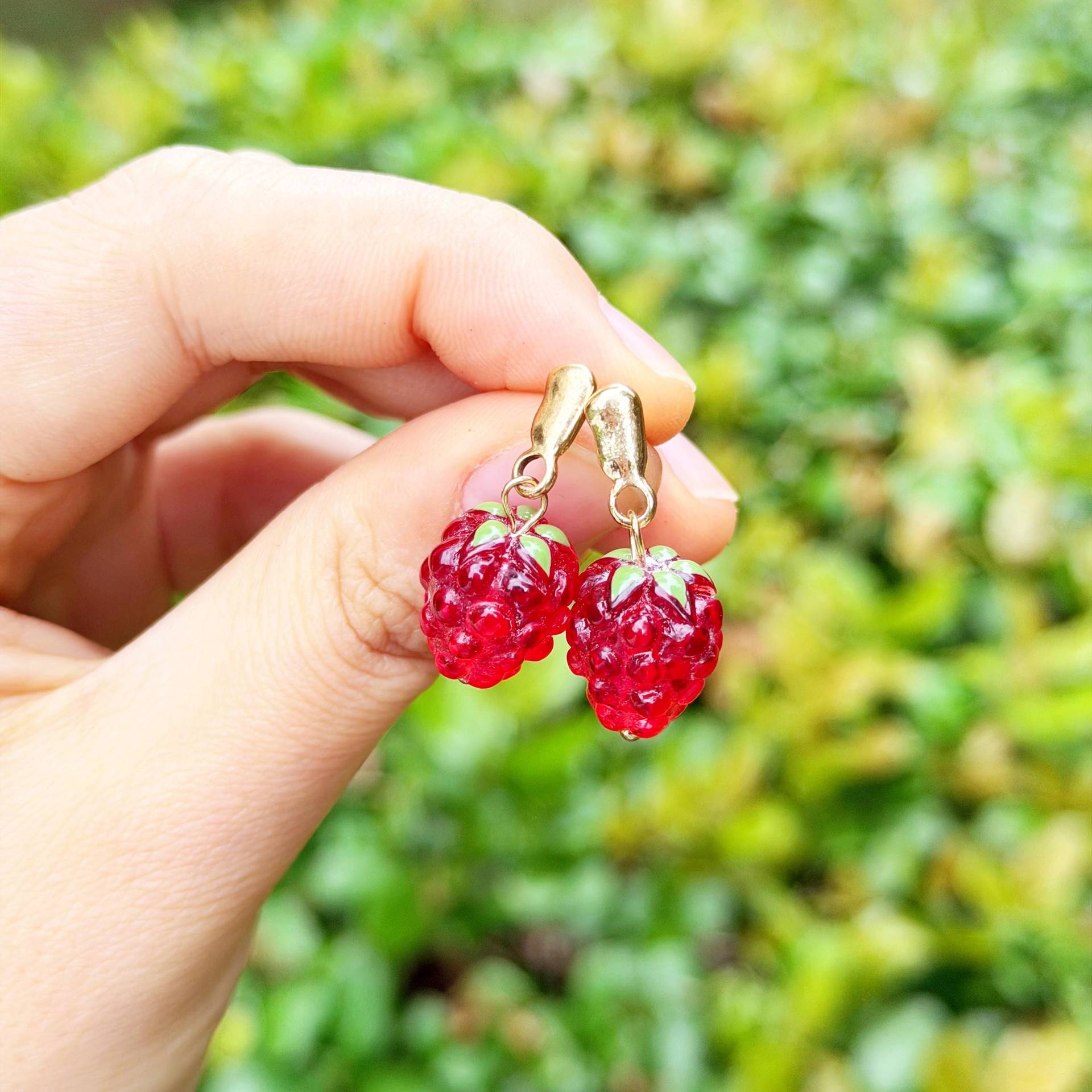Fruit Raspberry Earrings, Woman Tassels Dangle Earrings Necklace, Christmas Gift von NoaSchCo