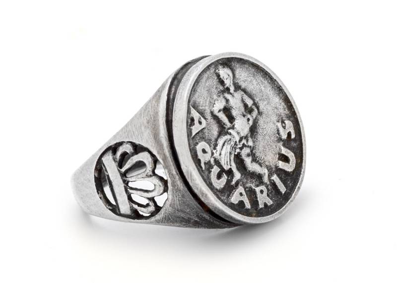 Aquarius Sternzeichen Ring Handgemachter Astrologie Schmuck, Geburtstagsgeschenk von NoaTam