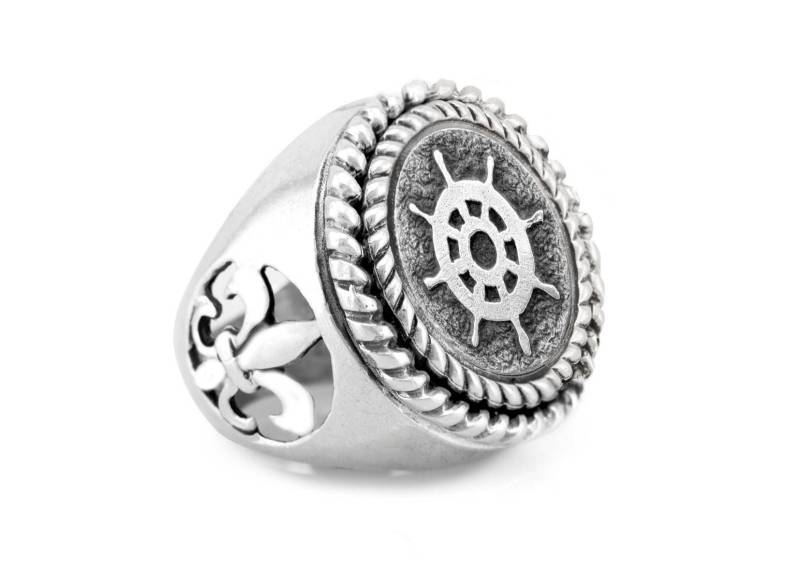 sterling Silber Ring Fleur De Lis Schmuck von NoaTam