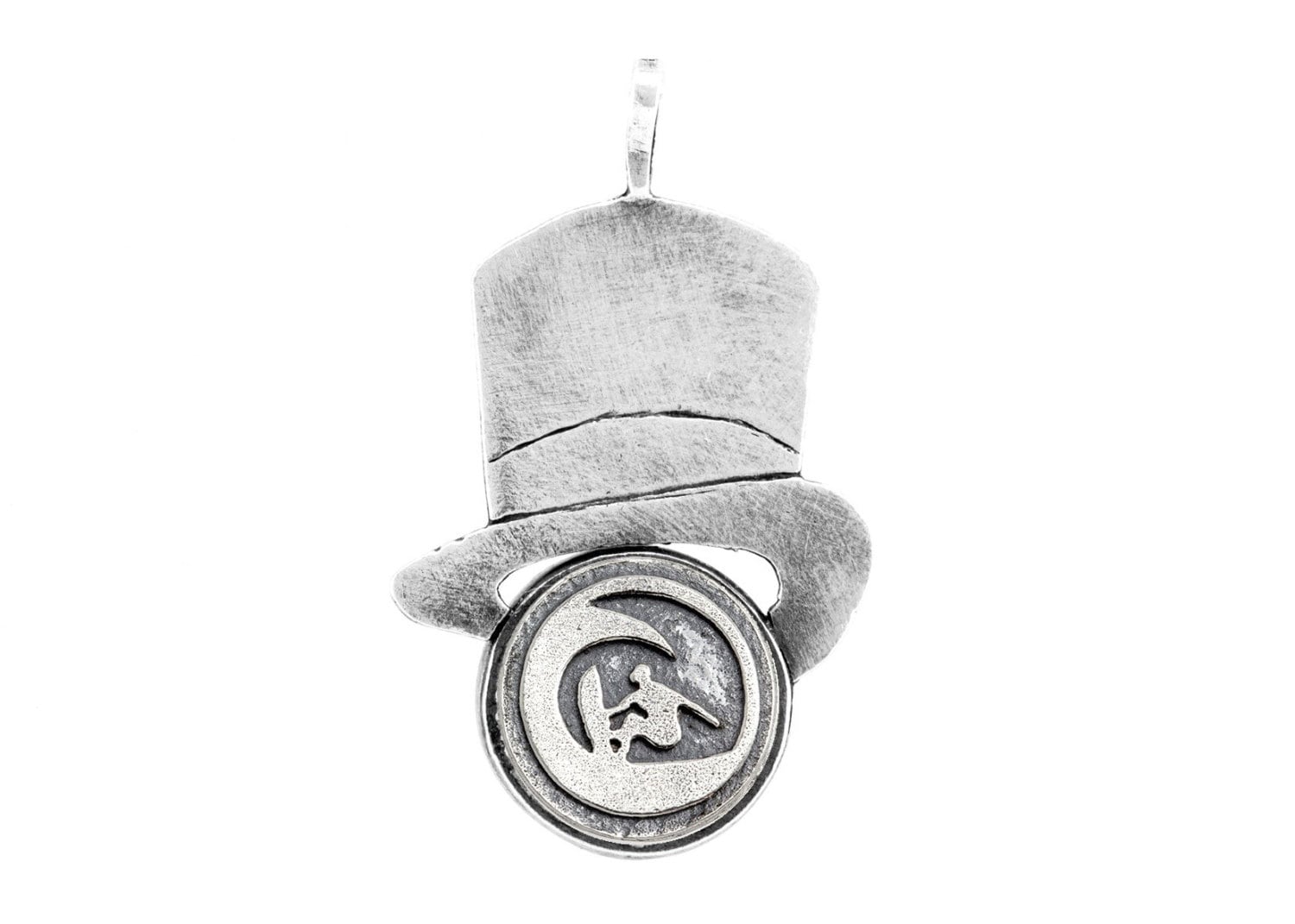 sterling Silber Surfer Medaillon Hut Halskette Vielseitigkeit Schmuck von NoaTam