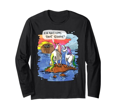 Noah Guy Einhorn Arche Noah Geschenk für Mädchen und Erwachsene Langarmshirt Noah Guy Einhorn Arche Noah Geschenk für Mädchen und Erwachsene Langarmshirt von Noah Guy Funny Noahs Ark Unicorn Apparel