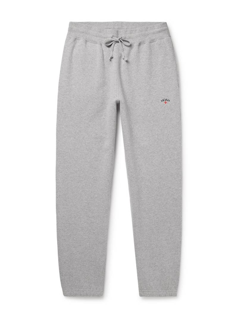 Noah - Core Tapered Logo-Embroidered Cotton-Jersey Sweatpants - Men - Gray - L von Noah