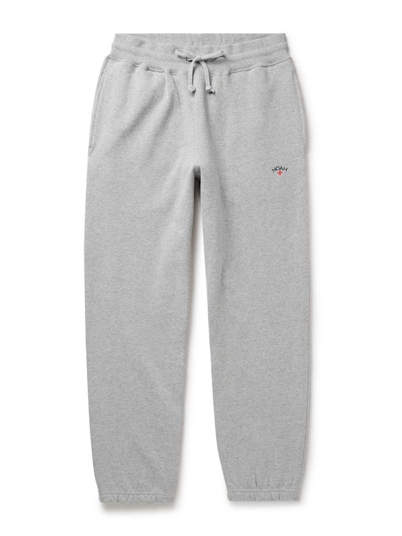 Noah - Core Tapered Logo-Embroidered Cotton-Jersey Sweatpants - Men - Gray - XXL von Noah