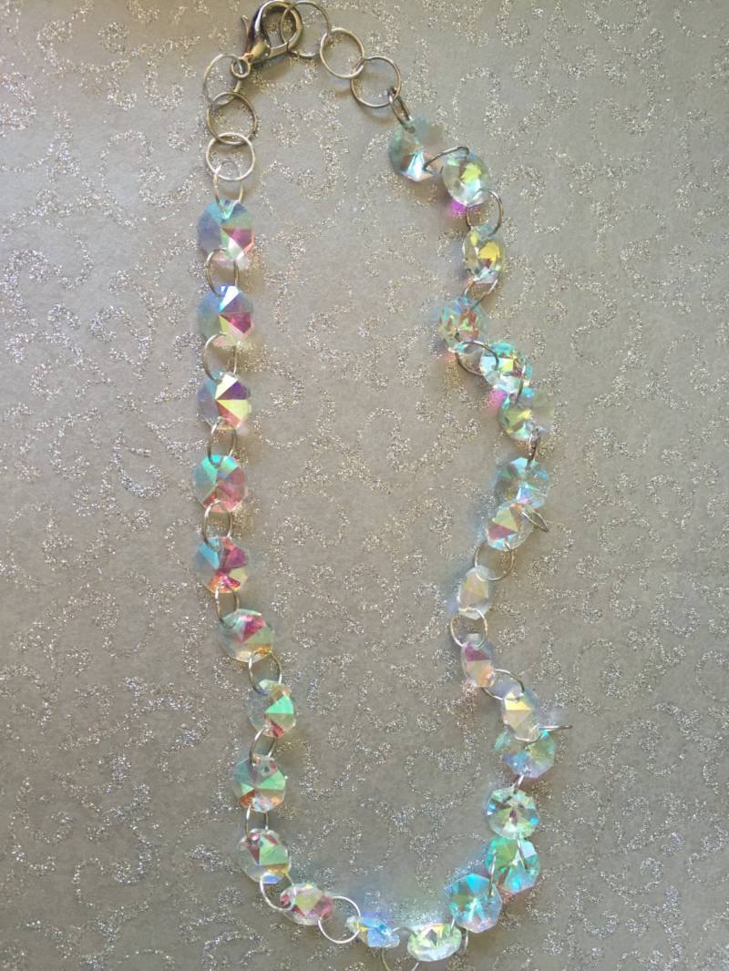 Eis-Kristall Kette Eleganter Schmuck, Vintage Womens Accessoires, Valentinstag Geschenk, Schmuck von NoahSiannahBeadMine