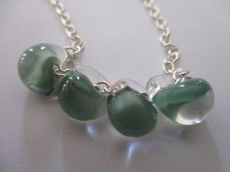 Glas Drop Halskette Murano Teardrop von NoahSiannahBeadMine
