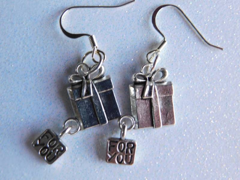 Weihnachten Geschenk Ohrringe Für Sie Schmuck Einfach Silber von NoahSiannahBeadMine