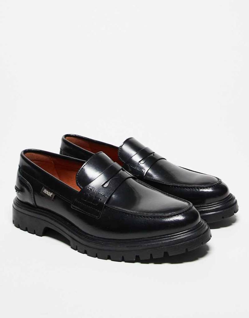 Noak - Made in Portugal - Penny-Loafer aus schwarzem Leder von Noak