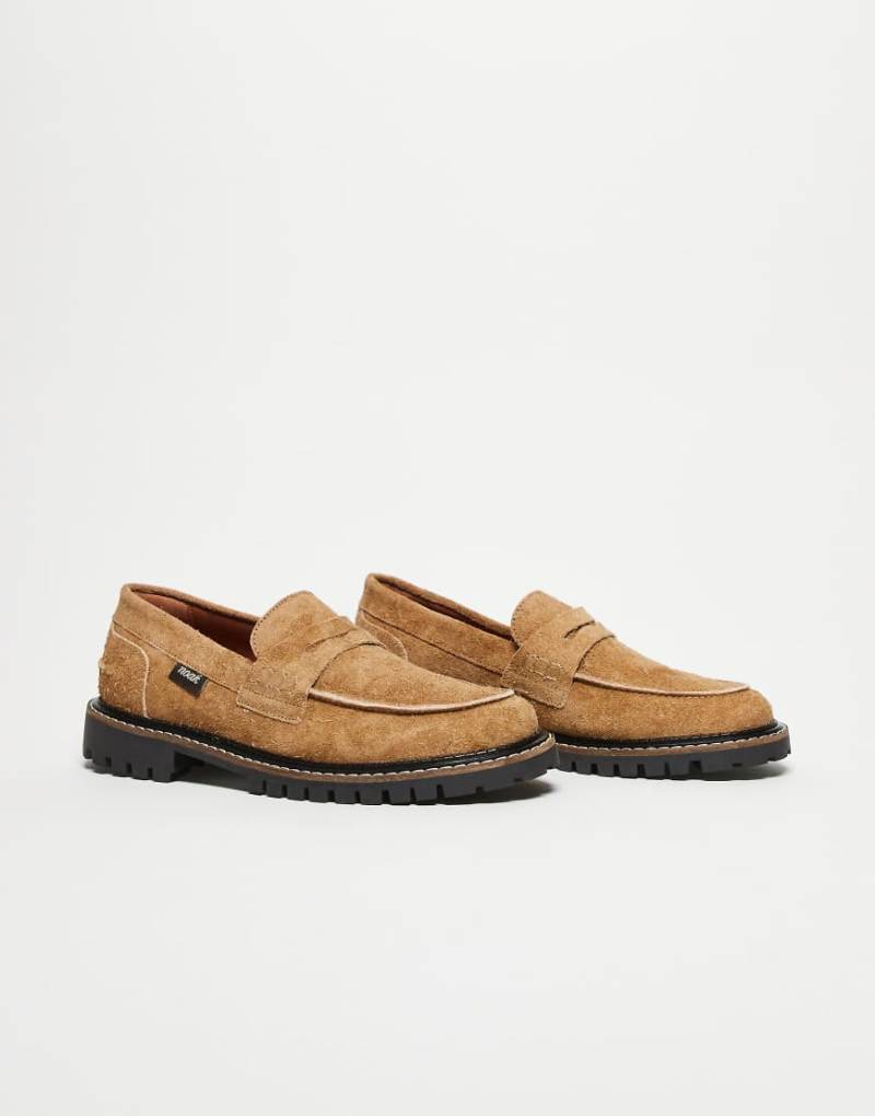 Noak - Made in Portugal - Wildleder-Loafer in Hellbraun mit Profilsohle von Noak