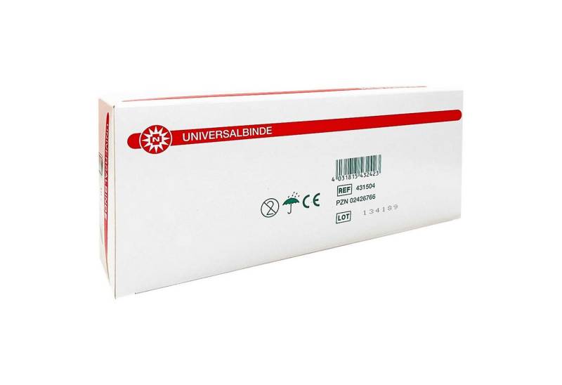 Nobamed Erste-Hilfe-Set Universalbinde in Folie, Mittelzugbinde - 15cm x 5m von Nobamed